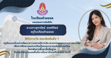 ขอแสดงความยินดีกับครูจุฑารัตน์ พรศรีรัตน์ ขอแสดงความยินดีกับครูจุฑารัตน์ พรศรีรัตน์