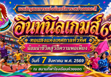 วันศุกร์ที่ 7 สิงหาคม 2569 : อินทนิลเกมส์ 69