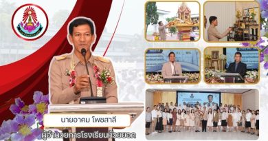 ยินดีต้อนรับผู้อำนวยการโรงเรียนห้วยยอด